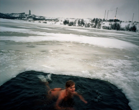 Yola Monakhov Stockton, Natalya in Water, Murmansk, 2007, from Once Our of Nature: Travels through Russia (2003 - 2007)